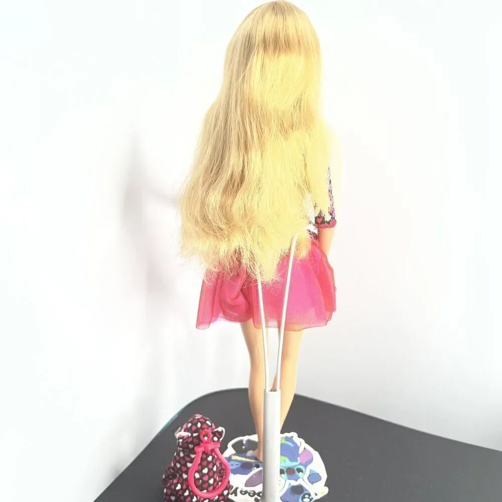 BARBIE XO Valentine Blonde Doll 2007 Valentine’s Day W/ Kitty Cat MO926